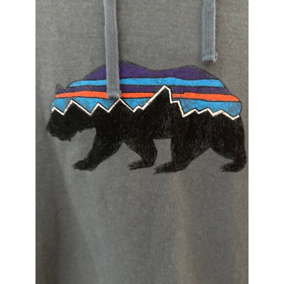Patagonia W. Fitz Roy Bear Uprisal Hoody‎ Shadow Blue Regular Fit Size Medium - Picture 6 of 11